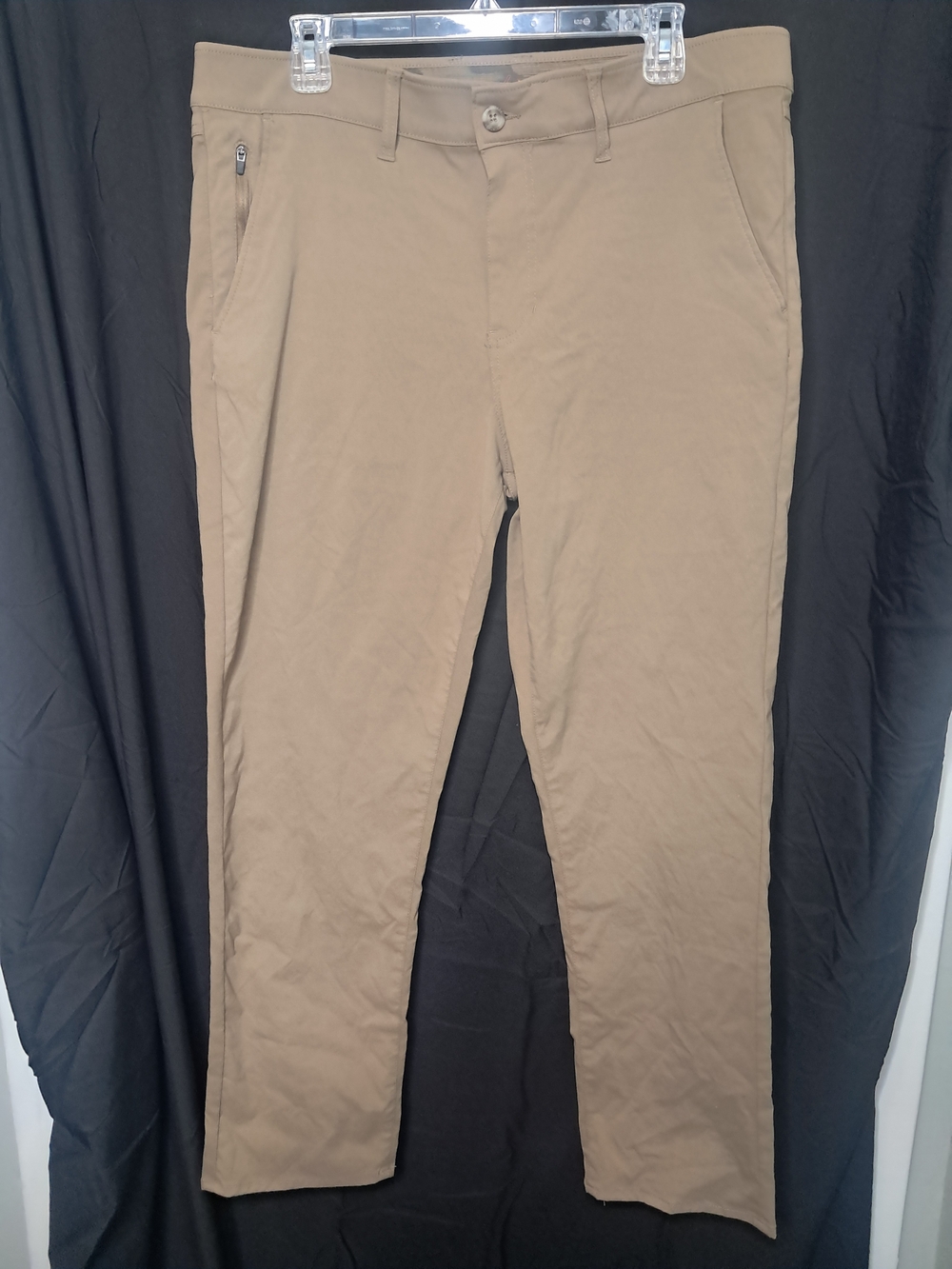 Weatherproof Vintage Men's Khaki Pants 38x30 Stretch Chino Tan Casual